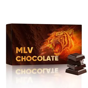 MLV Chocolate - Infused with Natural Botanicals & Rich Cocoa Polyphenols, Supports Relaxation, Positivity & Daily Well-Being, Gluten Free, Non-GMO - 8 Bar (1)