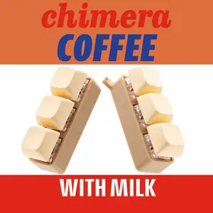 OdderTech Chimera Fidget Mechanical Keyboard Keychain “Cafe con Crema” Clicky Tactile Linear Toy - Stress Relief Toy