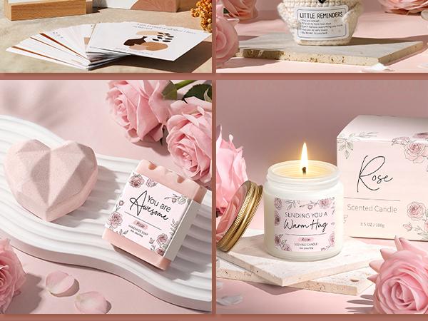 MAYICIVO Mothers Day Gifts Birthday Gifts for Women - Get Well Soon Spa Care Package, Luxury Self Care Gift Basket for After Surgery & Cancer Care Inspirational Thinking of You Sympathy Gift Set for Mom Her Friend