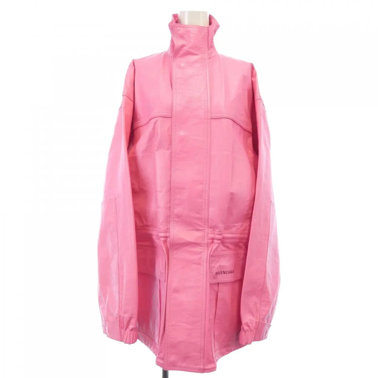 Pre-owned Balenciaga Calfskin Small Leather Goods Calf Leather Coat