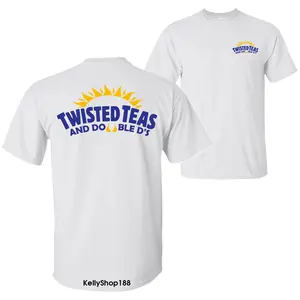 Twisted T and Double D's Parody Logo Funny Quote T-Shirt, Sarcastic Humor 2 Sided Graphic Design Unisex Cotton T-shirt for Men for Women Menswear Womenswear Top