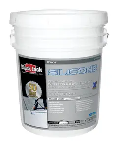 Black Jack 5576-1-30 Waterproofing Silicone Roof Coating Bright White 4.75 gal