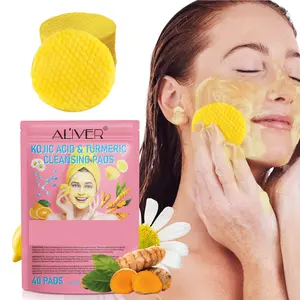ALIVER Kojic Acid And Turmeric Cleansing Pads 40P