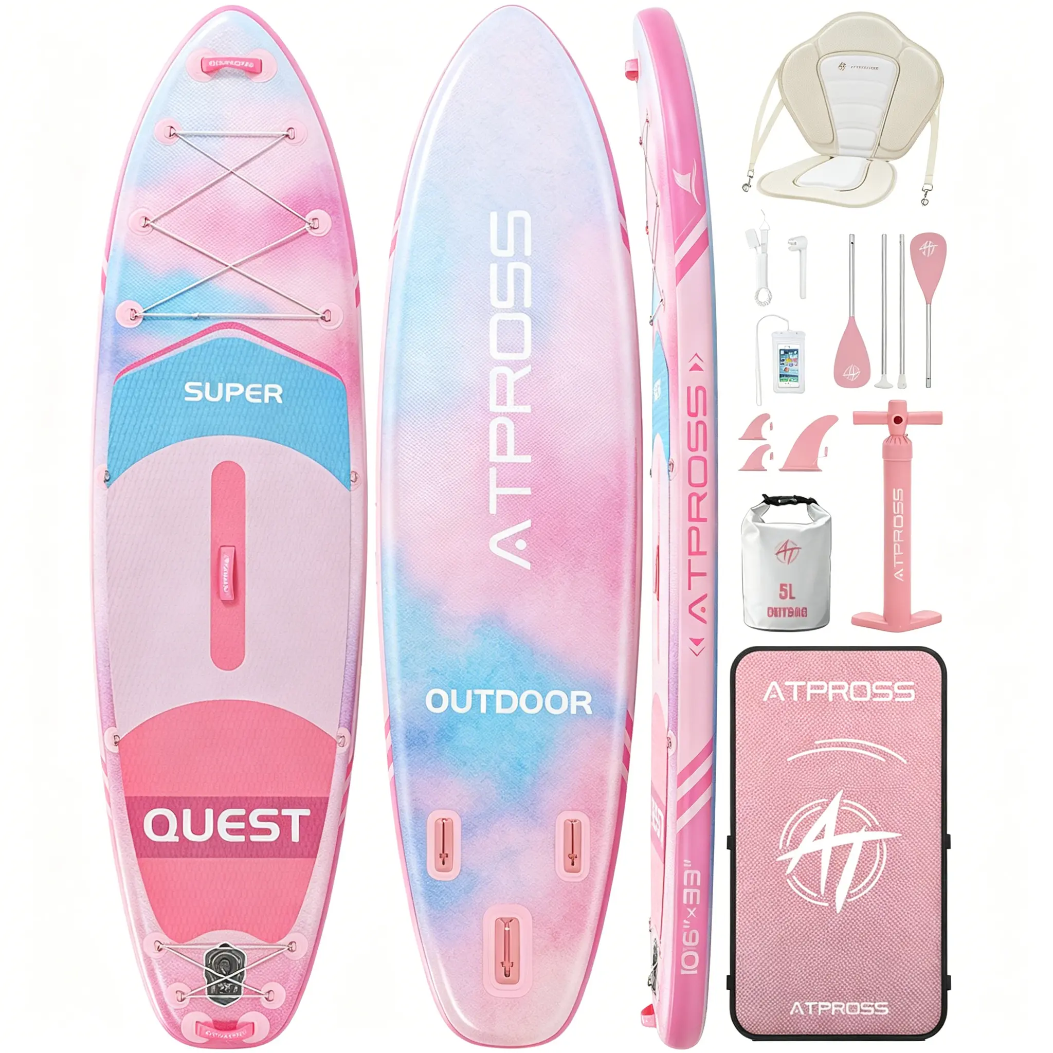 Gradient pink/kayak seat #9P