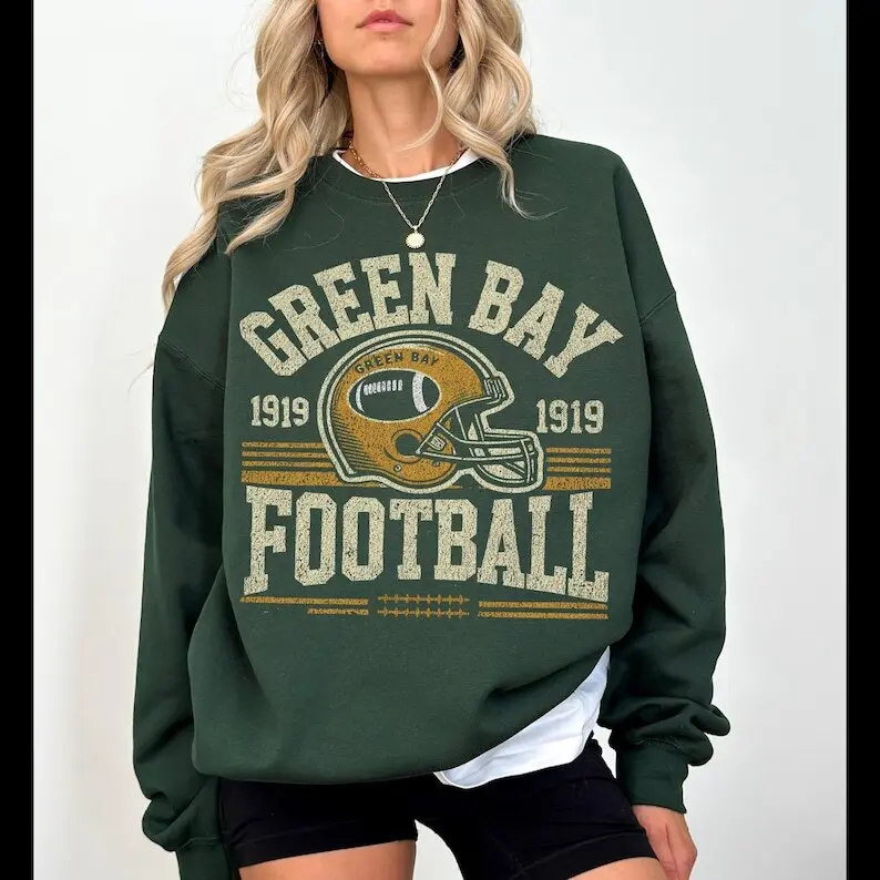 Green Bay Football Crewneck Sweatshirt, Unisex Sweatshirt, Game Day Apparel, Football Fan Gift, Cozy Sportswear