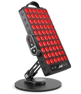 Red Light Therapy for Body & Face, 60 LEDs with Timer, 660nm & 850nm Near Infrared Therapy Device for Skin Health, Energy & Recovery, Multi Effects, High Power Panel with Magnetic Remote & Handle