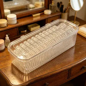 15-Piece Large Capacity Bead Box, Plastic Storage Boxes, Portable Dust-Proof Cover, Jewelry Organizer for Bracelets, Necklaces, Travel & Home Use