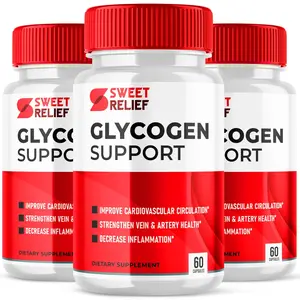 (3 Pack) Sweet Relief Glycogen Support Capsules, Daily Wellness Support Formula (180 Capsules)