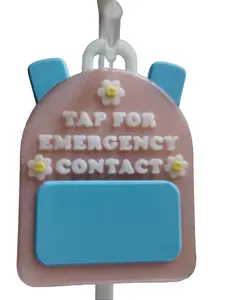 Kids Emergency Contact Bag Tag - Home Supplies Bag Identification Organiser