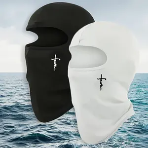 2pcs Balaclava Face Mask Cover Sun UV Protection Windproof Scarf Printing Mask Men Women Cycling Motorcycle Riding Ski Mask