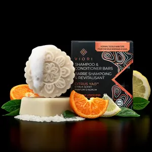 VIORI Beauty Shampoo & Conditioner Bar Set | Citrus Yao Scent