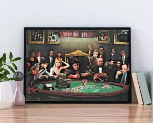 HOT!!!Mafia Casino Gangster Poster, Home Living Room Decor Poster