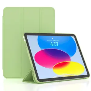 Tablet Case with Trifold Stand, 1 Count Auto Sleep/Wake Tablet Protective Cover, Tablet Protector for iPad Series, Tablet Accessories