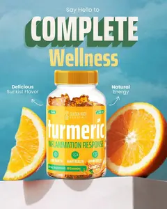 Golden Sunkist Turmeric Gummies | Natural Joint Pain & Inflammation Relief Healthcare Supplement
