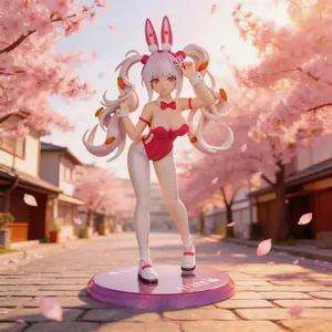 Victory Goddess Alice Bunny Girl Figure, Anime Collectible Model, Collectible PVC Figure, Birthday Gift, Car Ornament, Bookshelf Decor, Role-Playing Toy