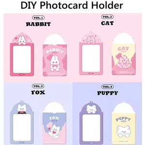 10PCS Kpop PC Holders DIY Photocard Holder Idol Photo Sleeve Cover Custom Star Chasing Girl Idol Birthday Gift
