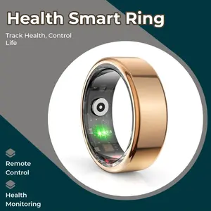 2026 New Model Wearable Smart Ring - Durable Stainless Steel Sports & Outdoor Pedometer, Water-Resistant Health Tracker with Step Counting, Heart Rate Monitoring, Sleep Analysis, Stress Detection, Remote Functionality