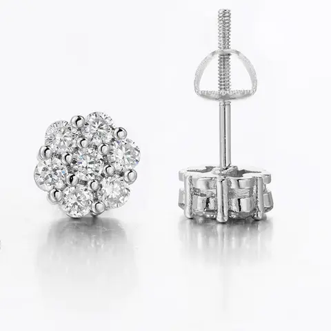 Elegant Glittering Stud Earrings, Shining Earrings, High Quality Earrings, Fashionable Jewelry for Women & Girls, Trendy All-match & Exquisite Jewelry for Birthday Gift, Studs Earrings
