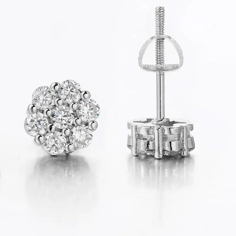 Elegant Glittering Stud Earrings, Shining Earrings, High Quality Earrings, Fashionable Jewelry for Women & Girls, Trendy All-match & Exquisite Jewelry for Birthday Gift, Studs Earrings