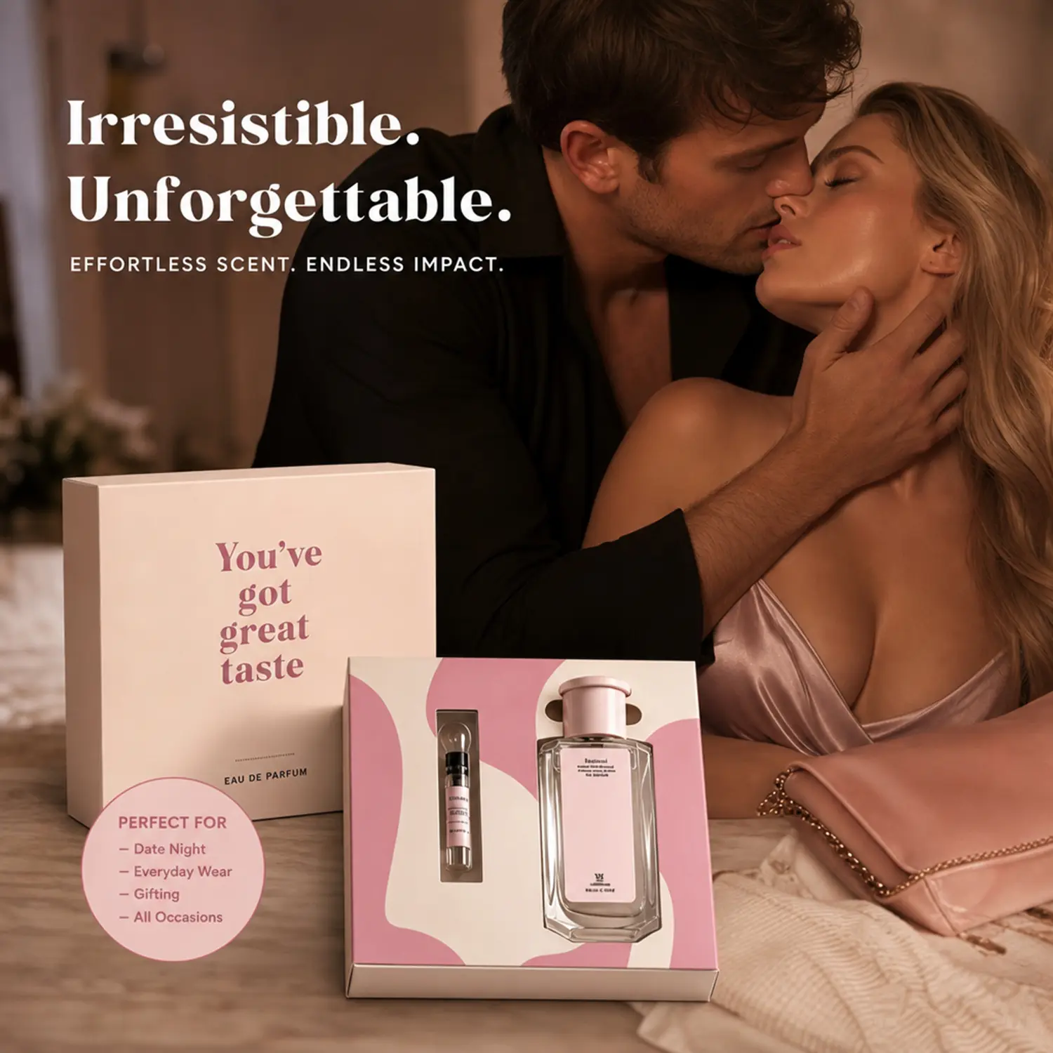 Women's Pheromone Perfume,Infused with Premium Pheromone Formula, Long Lasting Floral Scent, Specially Crafted to Leave a Captivating Impression, Perfect for Romantic Evenings, Ideal Valentine's Day Gift for Her 50ml