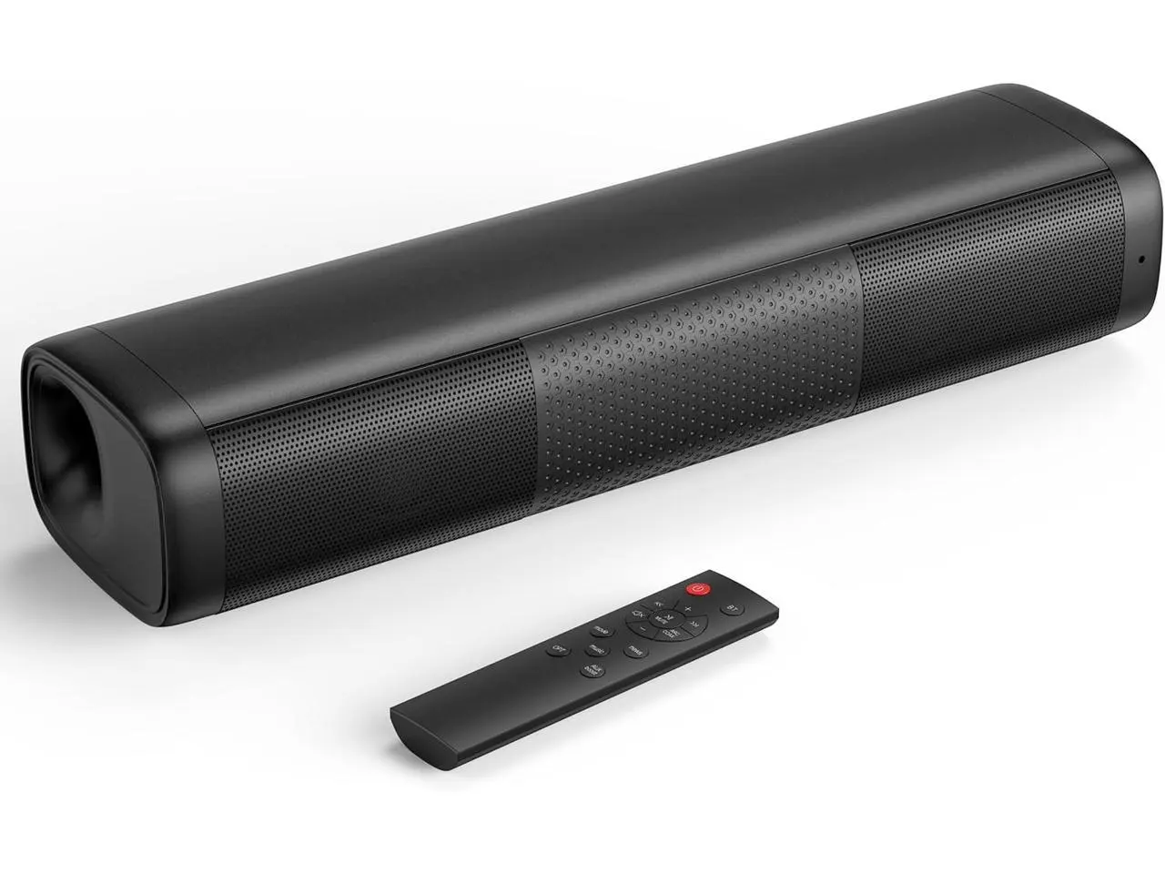 Saiyin 11.7-inch Sound Bar, Small Size & Big Power, Powered by AC Adapter | Soundbar with Bluetooth 5.3/Optical/Auxiliary Inputs, 48W Peak Power, Compact Sound Bar for Smart TV, PC, Gaming