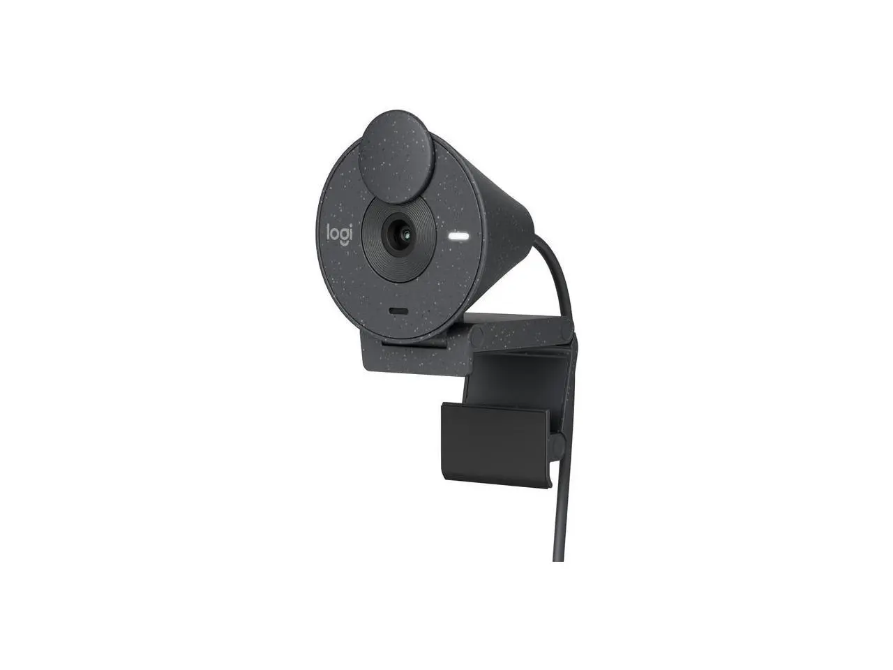 Logitech Brio 300 Full HD Webcam with Privacy Shutter, Noise Reduction Microphone, USB-C, certified for Zoom, Microsoft Teams, Google Meet, Auto Light Correction, Graphite