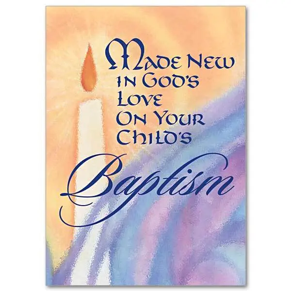 Made New in God's Love Baptism Card for a Child