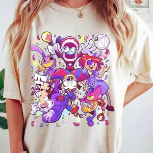 The Amazing Digital Circus Tshirt, TADC Fan Gift, Circus Characters Shirts, Circus Theme Sweatshirt Hoodie, Anime Gift Birthday for Boy Girl