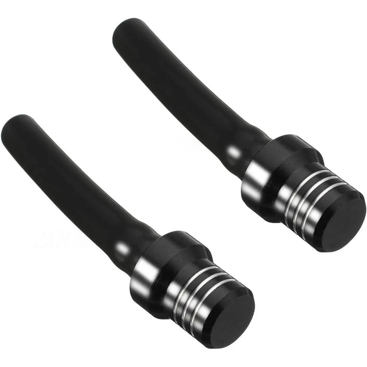 RSG 2PCS CNC Aluminum Universal Fuel Cap Breather (2-Piece Set) with Check Ball, Ventilation Air Vent Hose, Easy to Install, Convenient to Carry, Fit for 50cc-70cc-110cc-125cc ATV/Motorcycle Dirt Pit Quad, Black Tank Valve for Everyday Use