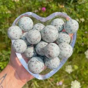 Mini Kiwi Jasper Crystal Spheres (1)