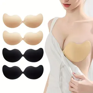 1/2 Pairs Pack Invisible Stick-On Lifting Bra, Mango Shaped Strapless Self-AdhesiveSlip-Proof Seamless Bra, Women's Lingerie & Underwear