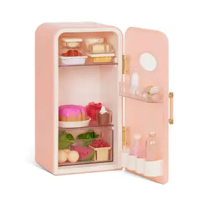Our Generation Perfectly Fresh Mini Fridge & Play Food Accessory Set for 18"
