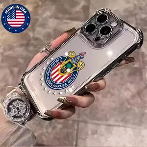 Chivas De Guadalajara Liga MX Aesthetic Pattern Smartphone Cover, Vintage Unique Fashion Phone Accessory for iPhone 17/16/15/14/13/12/11 Series (Pro, Max, Plus, Air), Soft Silicone TPU, Anti-Drop Shockproof Anti-Scratch Protector, Custom Phone Decoration