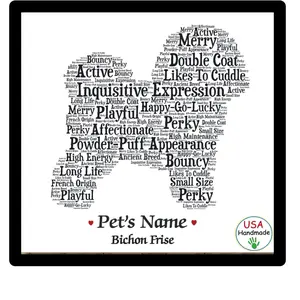Lap/Small Art Print Framed + Dog’s Name + Gift wrap