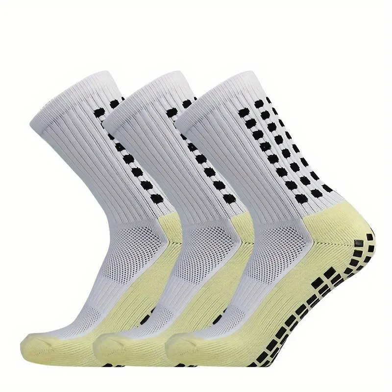 1 Pair/3 Pairs Outdoor Sports Soccer Socks for Men and Women, Non-slip Breathable Socks Grip Socks Athletic 1 Pair/3 Pairs Outdoor Sports Soccer Socks for Men and Women, Non-slip Breathable Socks Grip Socks Athletic