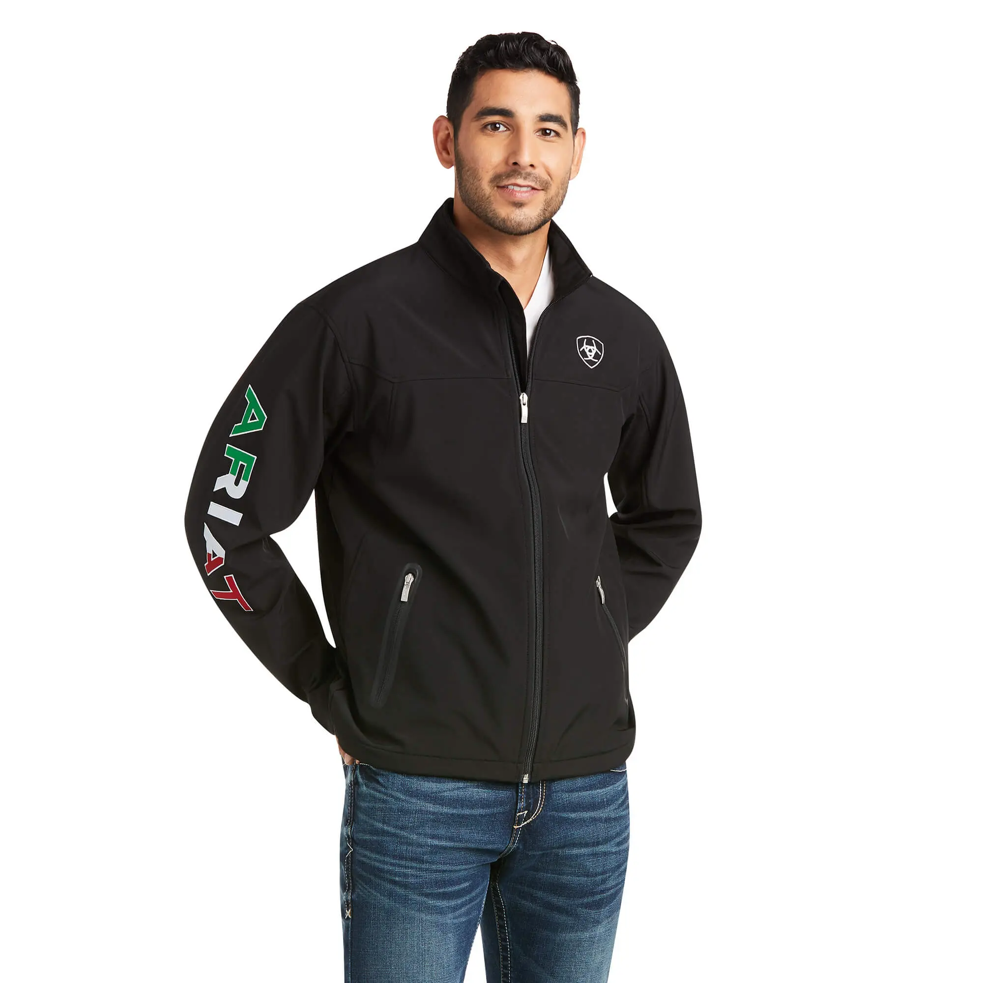 Men's New Team Softshell Black MEXICO Jacket