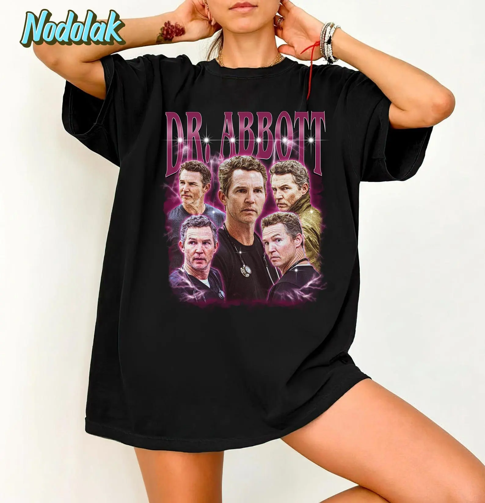 Dr. Abbott Bootleg Shirt, Jack Abbott Shirt, Bootleg Vintage Style Tee, Medical Drama Fan Shirt, Doctor TV Character T-Shirt