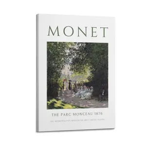 Claude Monet Painting Poster for Bedroom Aesthetic Canvas Wall Art Living Room Posters Painting Picture Print Modern Family Decor Artist Bathroom Poster