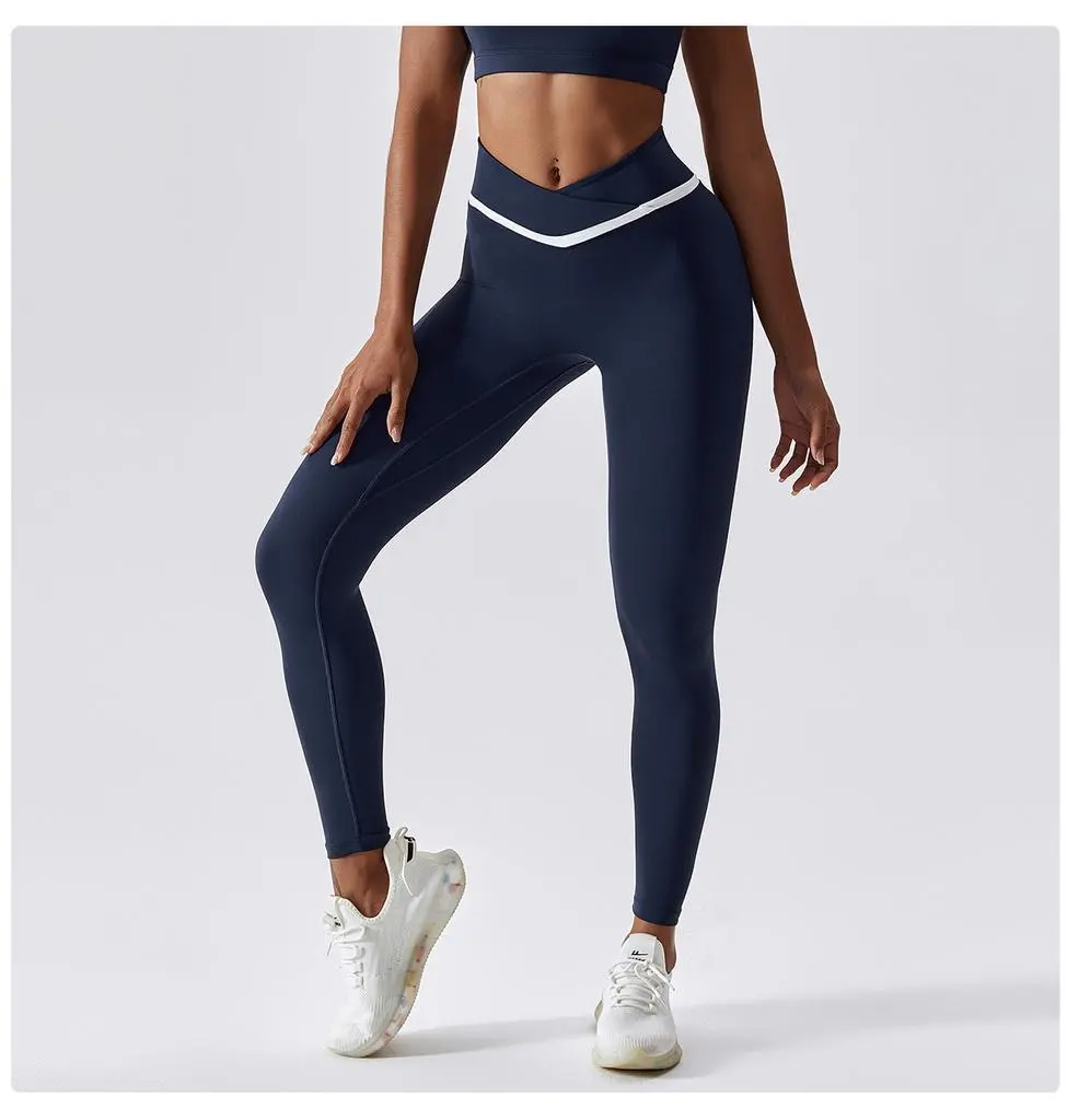 Navy Crossover Hit Legging