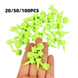 Golf Tee, 20/50/100pcs Durable and Environmentally Friendly Design Golf Tee, Golf Supply, Golf Accessories for Golf Enthusiasts