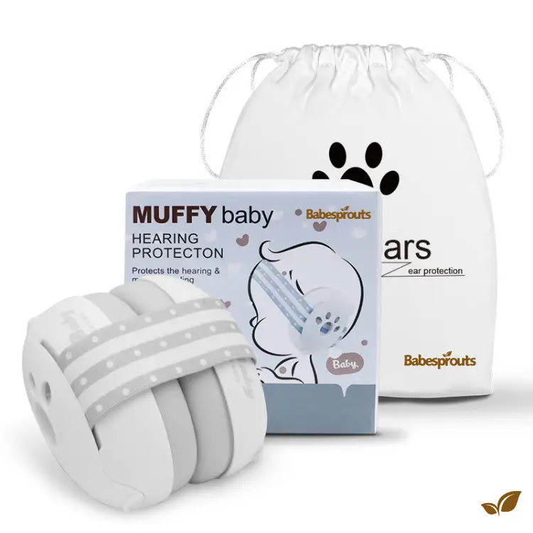 Baby Noise-Cancelling Earmuffs - Comfortable Ear Protection for Babies & Toddlers (Up to 36 Months) - Sleep Better & Prevent Hearing Damage