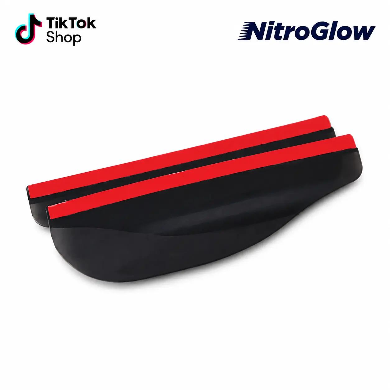 2Pcs Secure Durable Black Car Rearview Mirror Rain Visors, Universal Auto Side Mirror Rain Guards, Waterproof Snow Sun Shade Deflectors for Vehicles