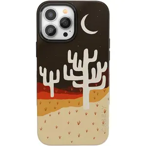 Casely iPhone 13 Pro Max Case | Desert Nights | Cactus Colorblock | Bold Protective Design | Compatible with MagSafe