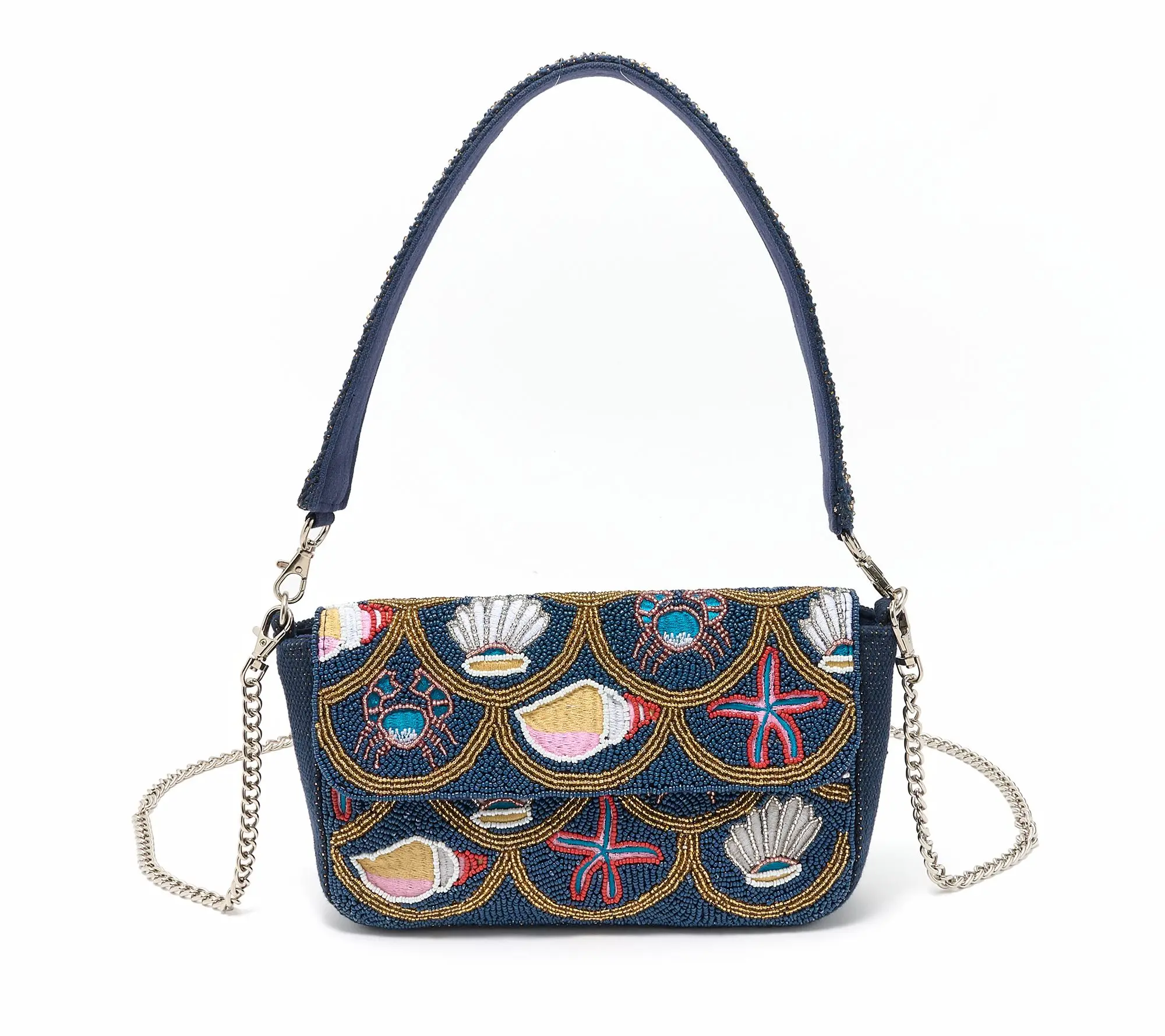 America & Beyond Embellished Shoulder Bag America & Beyond Embellished Shoulder Bag