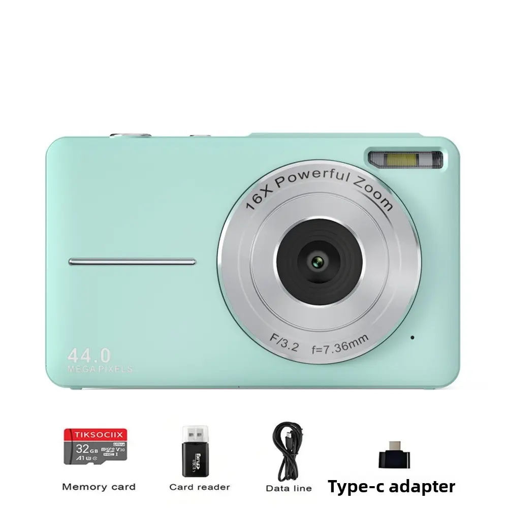 Green fixed focus + 32GB memory card