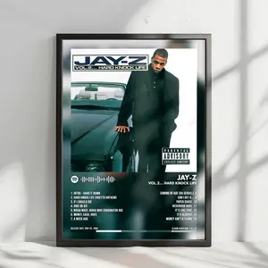 Jay-Z "Vol. 2... Hard Knock Life" Album Cover Poster - with Complete Tracklist - NO FRAME