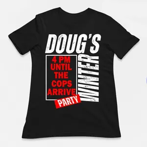 Dougs winter party february tshirt TOP PULLOVER