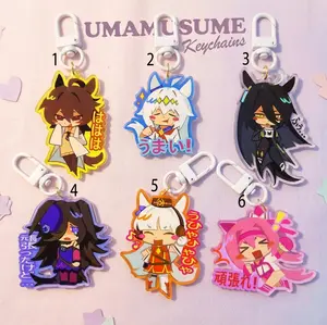 Umamusume - 2.5" Acrylic keychains, perfect for attaching to bags, keys, or as a gift, birthday present, or souvenir for friends.