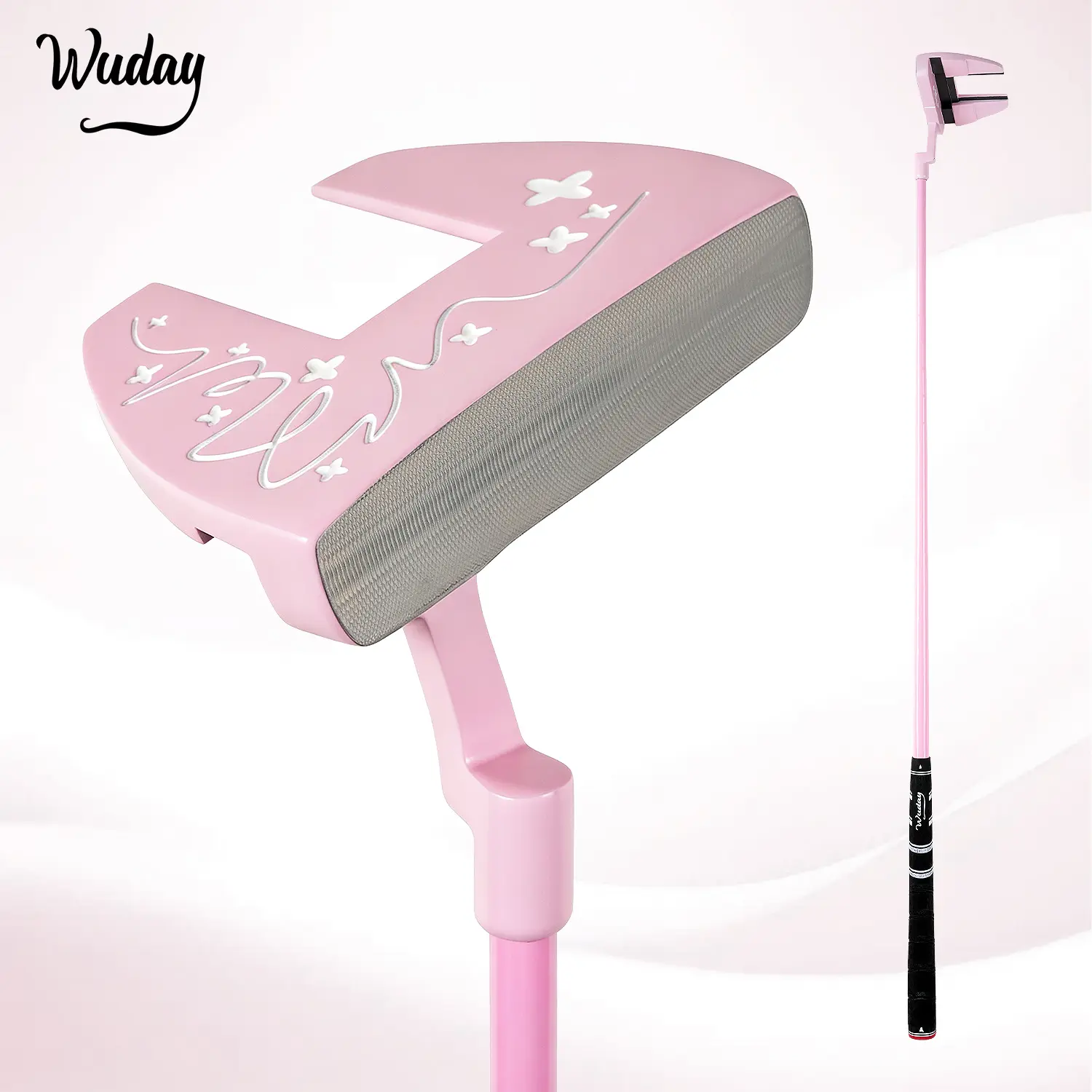 WUDAY Pink Ladies' Golf Putter | Forged Hammer Head + Ultra-Low CG | Perfect Gift for Her WUDAY Pink Ladies' Golf Putter | Forged Hammer Head + Ultra-Low CG | Perfect Gift for Her