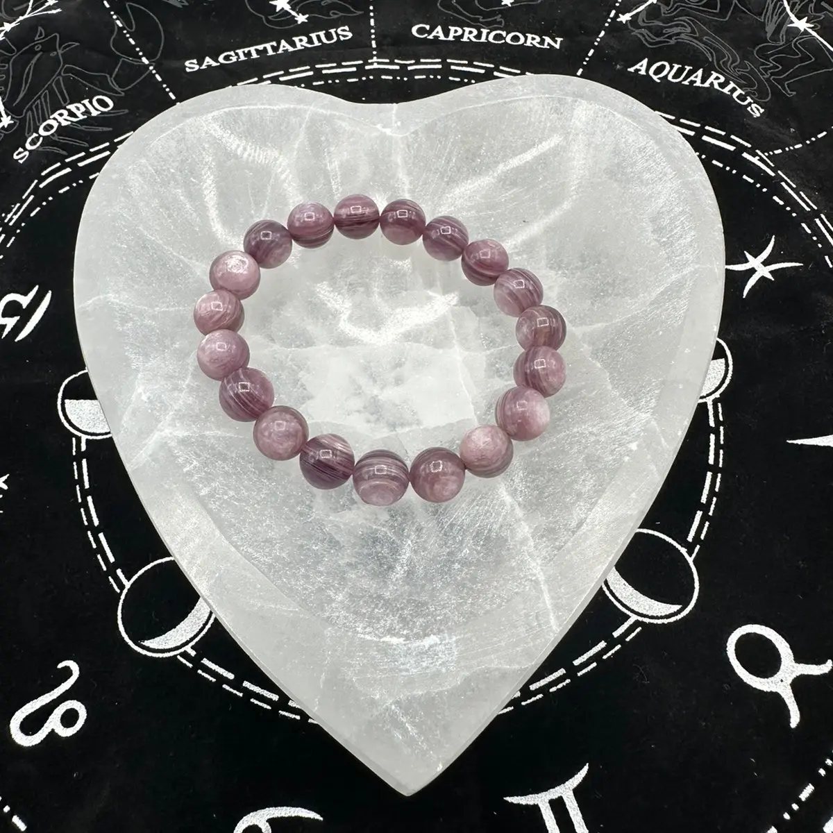 Chevron Amethyst Bracelet